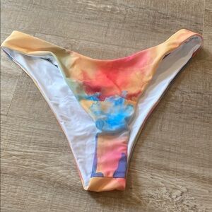 Colorful Tie-Dye Bikini Bottom